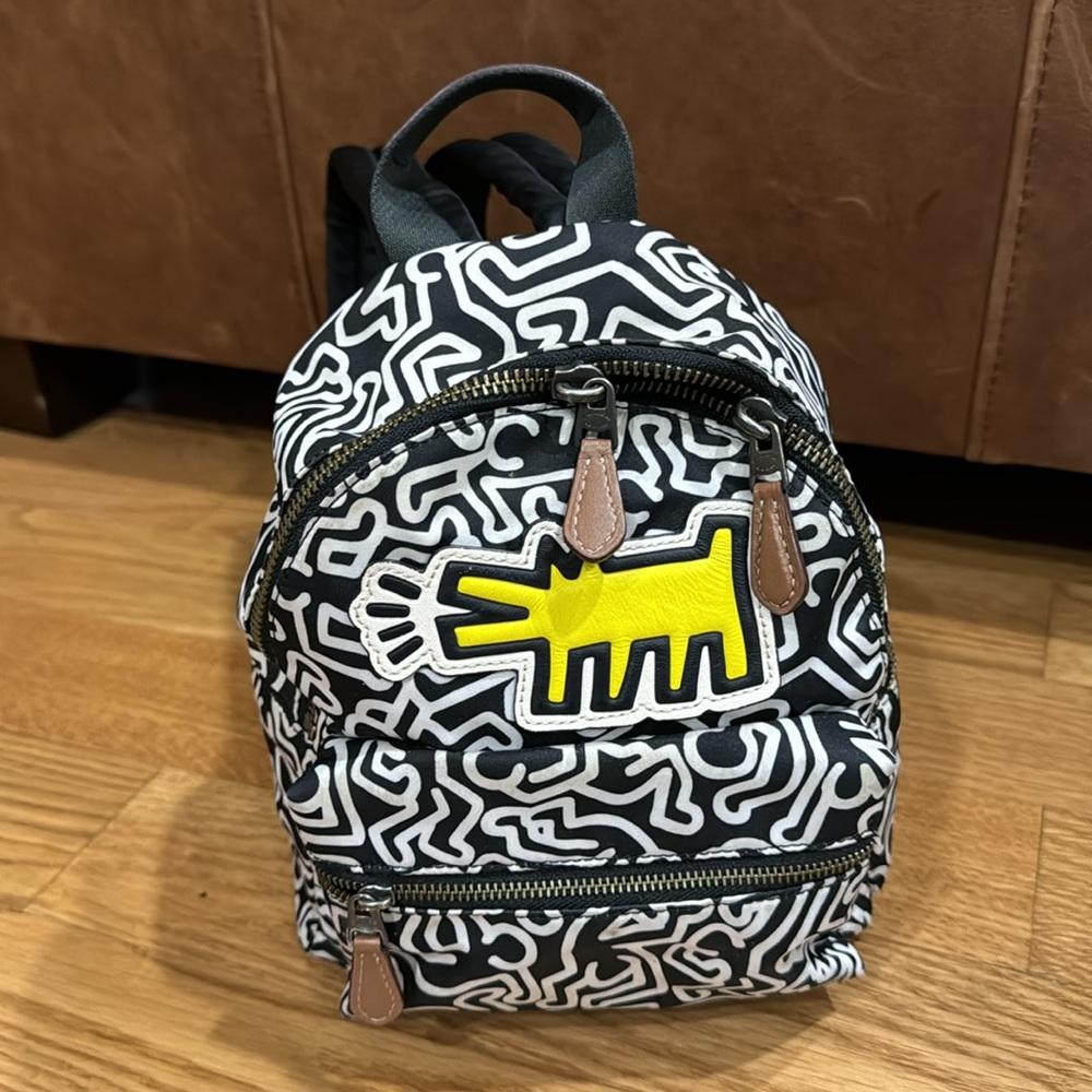 *RARE* Coach X Keith Haring Barking Dog Mini Backpack
